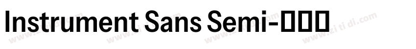 Instrument Sans Semi字体转换
